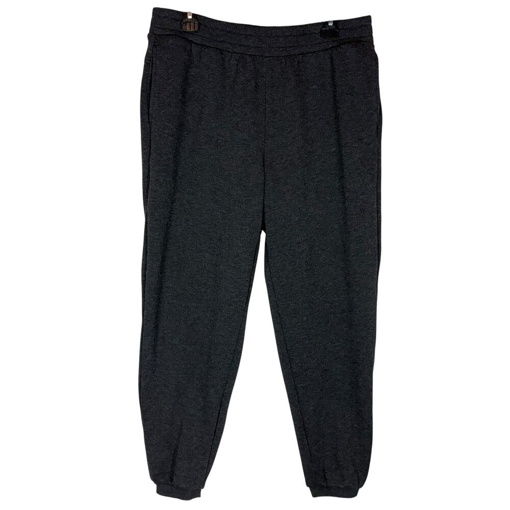 Mondetta Sweatpants Womens Large Gray Stretch High-Rise Pull On Performance